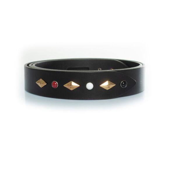 Isabel Marant, Lecce belt in leather with stones - Picture 2 of 5